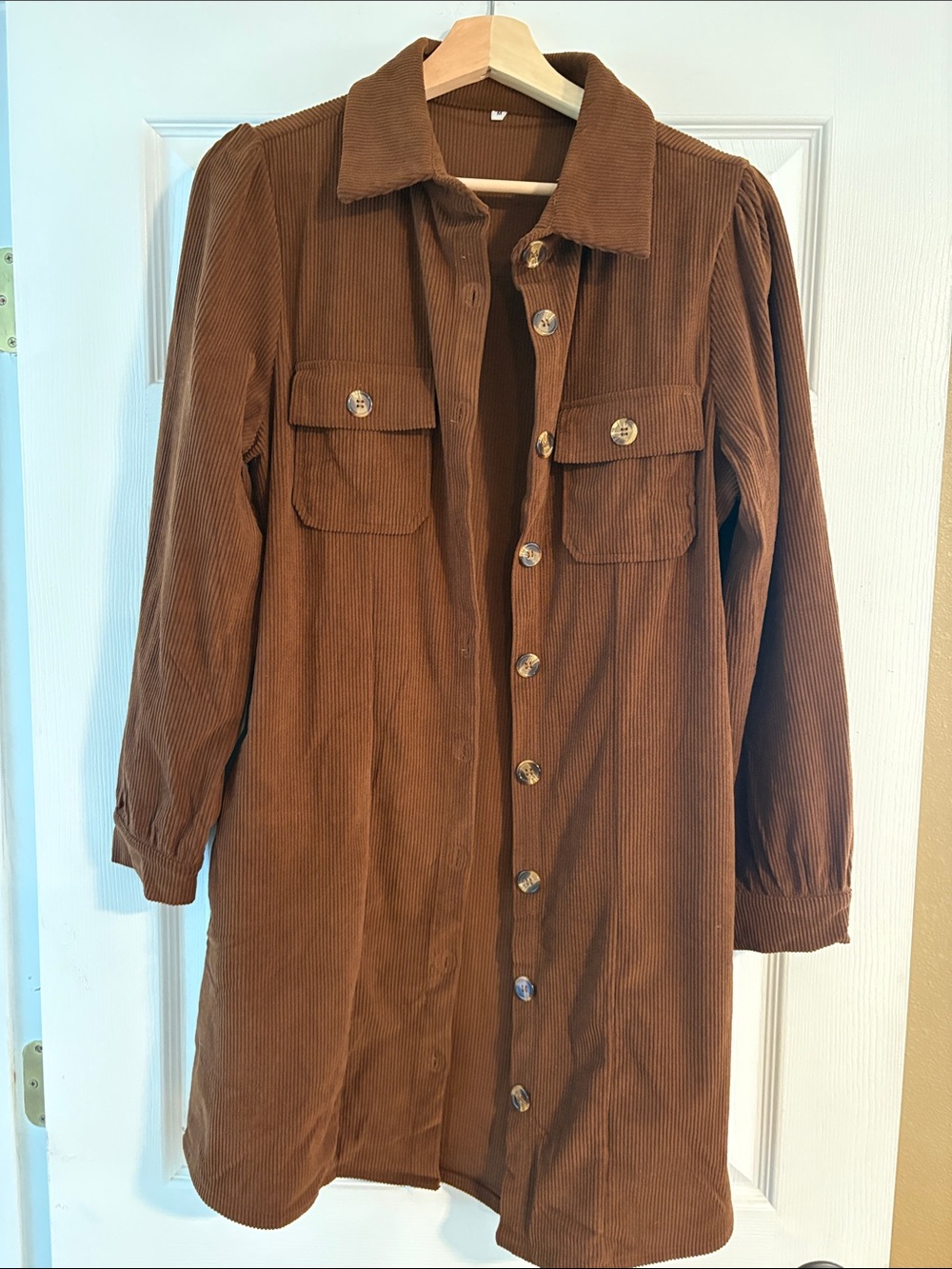 Women's Brown Corduroy Shacket
Size: Medium